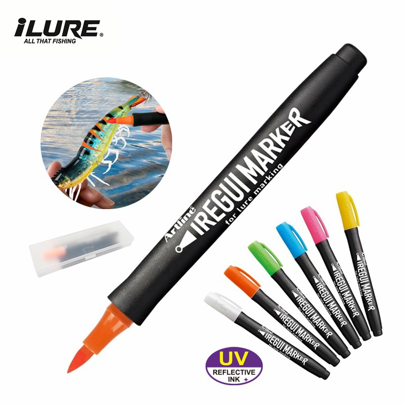 Fishing Lure Kit - Neues Angelzubehör UV-Fluoreszierender Farbstift für Weich-