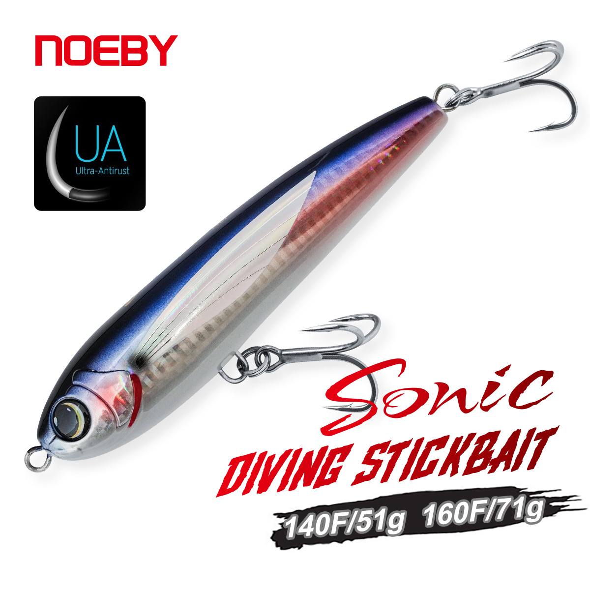 Fishing Lure Buzzbait - NOEBY Tauchköder 140mm 51g 160mm 71g