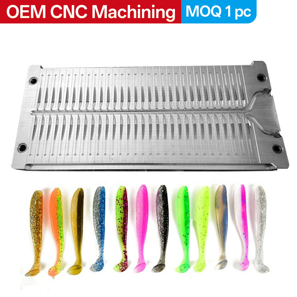 Fishing Lure Soft Plastic - Kundenspezifische Spritzgussform für weiche Fischköder, Aalrohr-Kunststoffform,