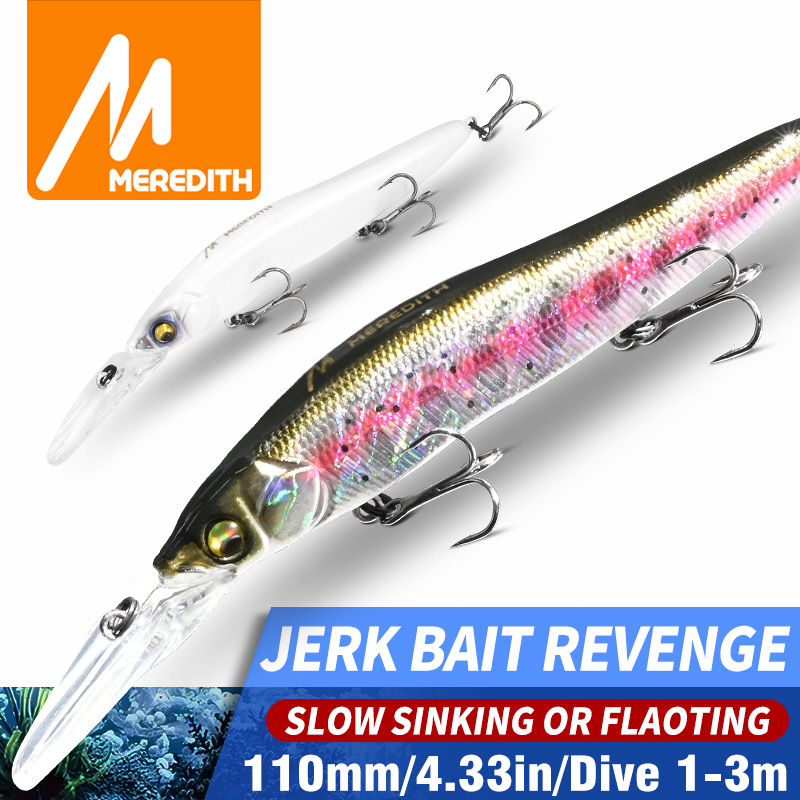 Fishing Lure Swimbait - MEREDITH Minnow Wobbler Angelköder, 110 mm,