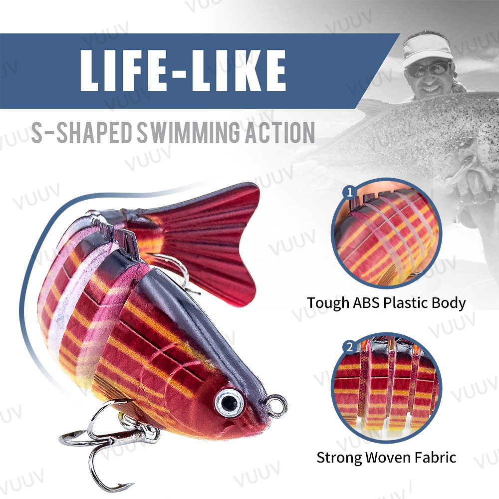10 Stück Multi-Joint Swimbait  – Fishing Lure Popper Bewertung und Preis