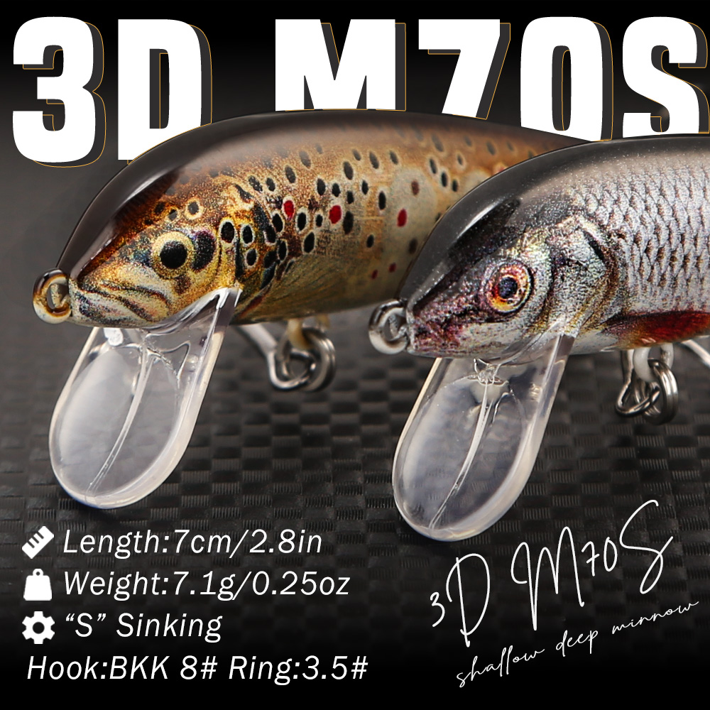 B&U Angelköder Sinking Minnow, – Fishing Lure Swimbait Bewertung und Preis