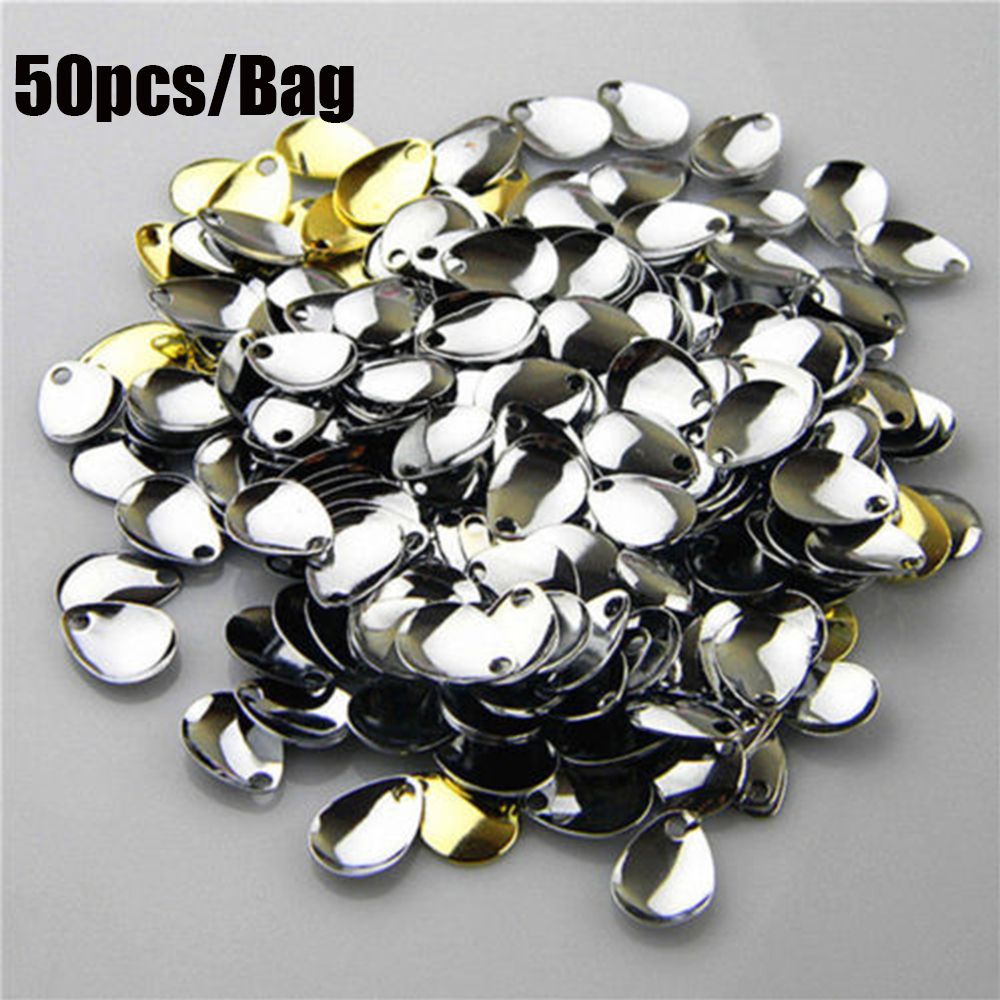 50 Stück Silber glatt Nickel P – Fishing Lure Spinner Bewertung und Preis