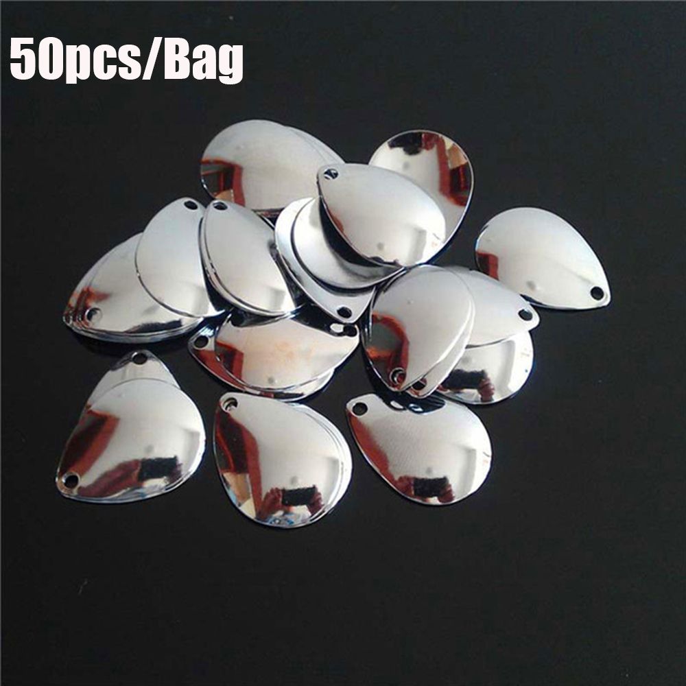 50 Stück Silber glatt Nickel P – Fishing Lure Spinner Bewertung und Preis