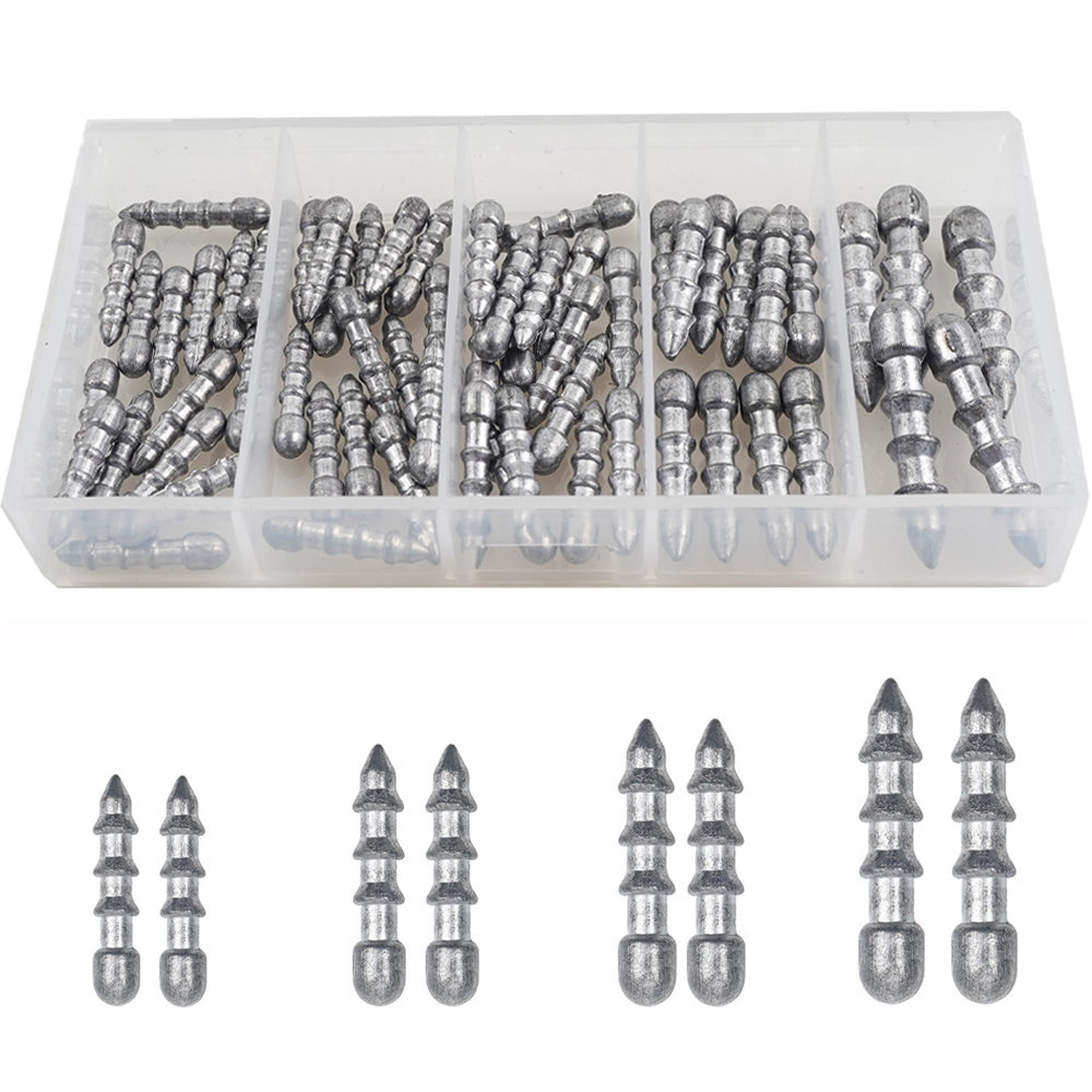 60pcs Nagel gewichte Wurm Ange – Fishing Lure Accessories Bewertung und Preis