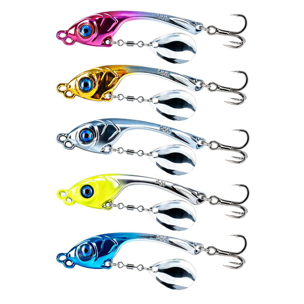 10 Stück/Box Doppelloch-Metall – Fishing Lure Spinnerbait Bewertung und Preis