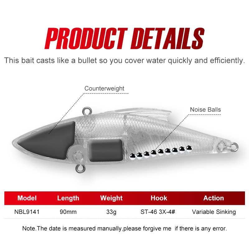 Noeby 3 Stück 90mm 33g Sinkend – Fishing Lure Crankbait Bewertung und Preis
