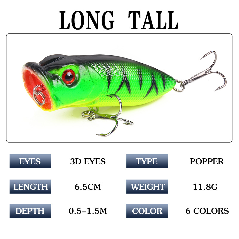 6 Stück 6 Farben (Opp-Beutel)/ – Fishing Lure Topwater Bewertung und Preis