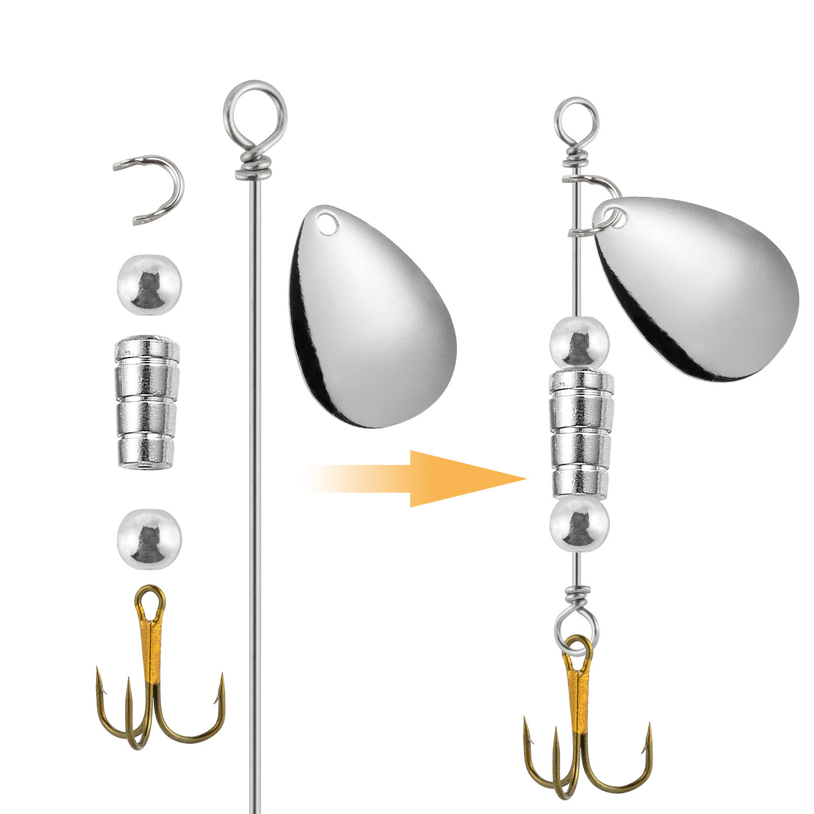 90 Stück Spinnerbait-Schaftdrä – Fishing Lure Spinnerbait Bewertung und Preis