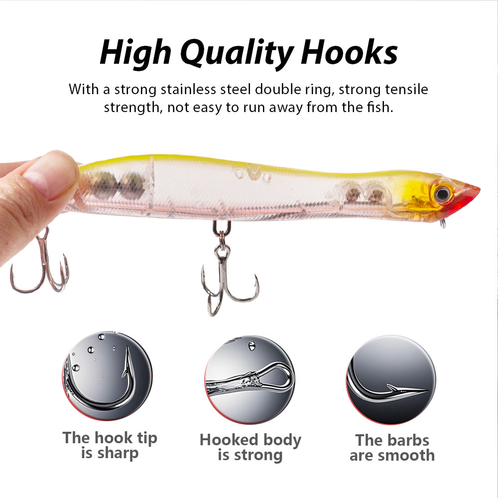 120mm/18g Topwater Pencil Popp – Fishing Lure Popper Bewertung und Preis