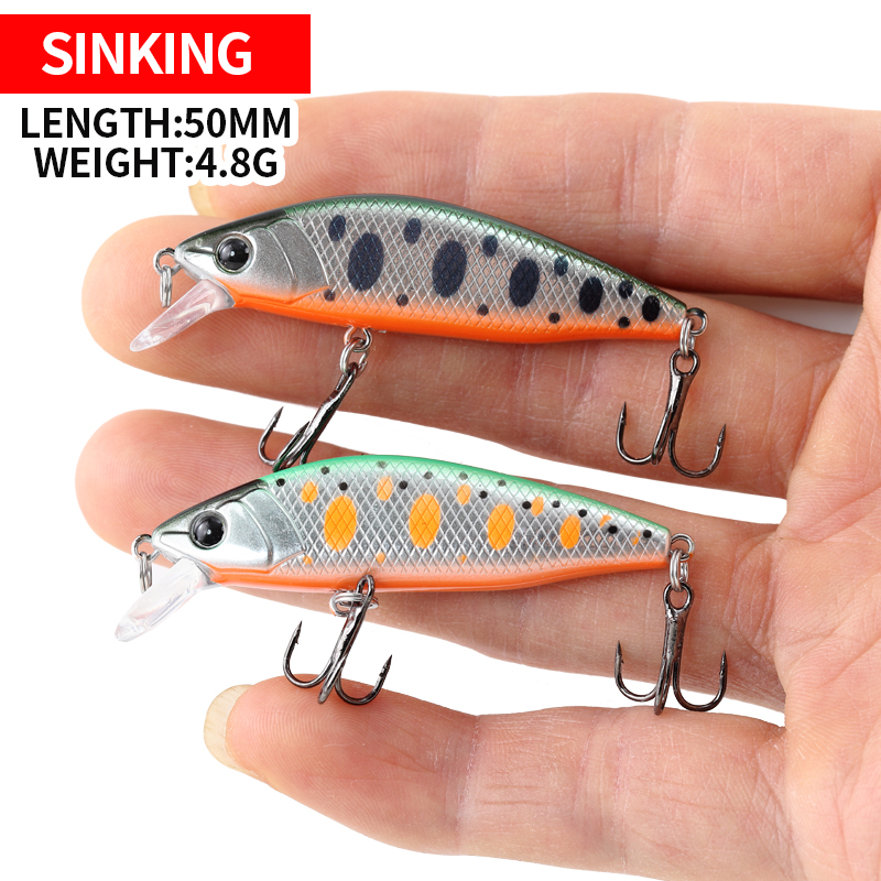 5cm4,8g Sinking Minnow Angeln  – Fishing Lure Jerkbait Bewertung und Preis